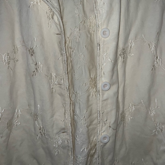 Johnny Was | Vintage White Embroidered Button-up Jacket - Picture 4 of 11